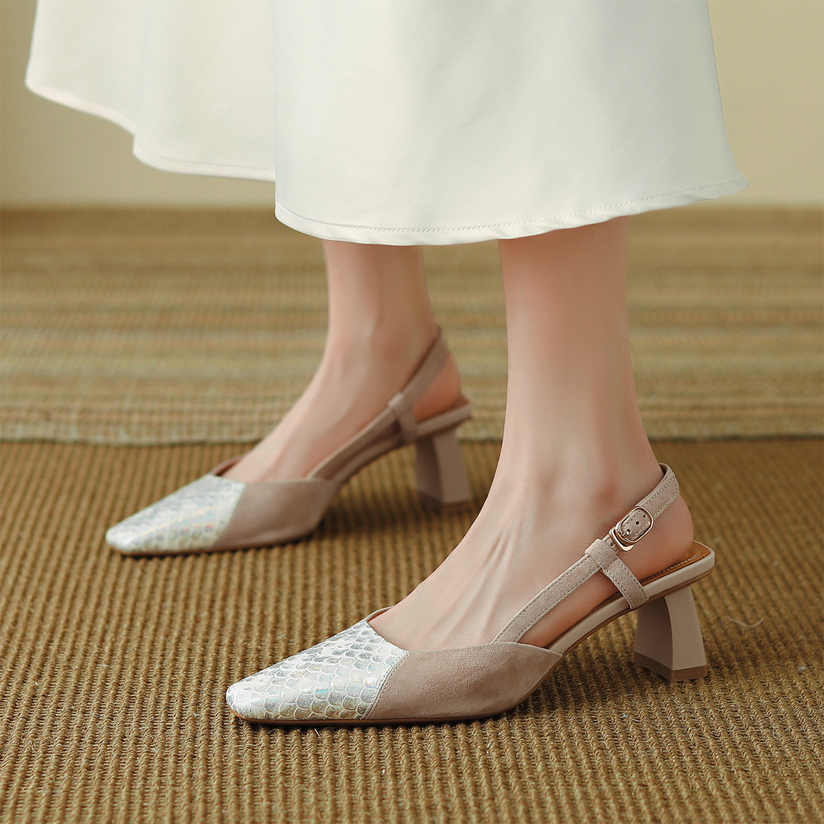 (W) Luiza Barcelos High Heels 'Beige Fashion' 圖 3