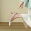 Shop (W) Luiza Barcelos Sepatu Hak Tinggi 'Beige Fashion' X901301