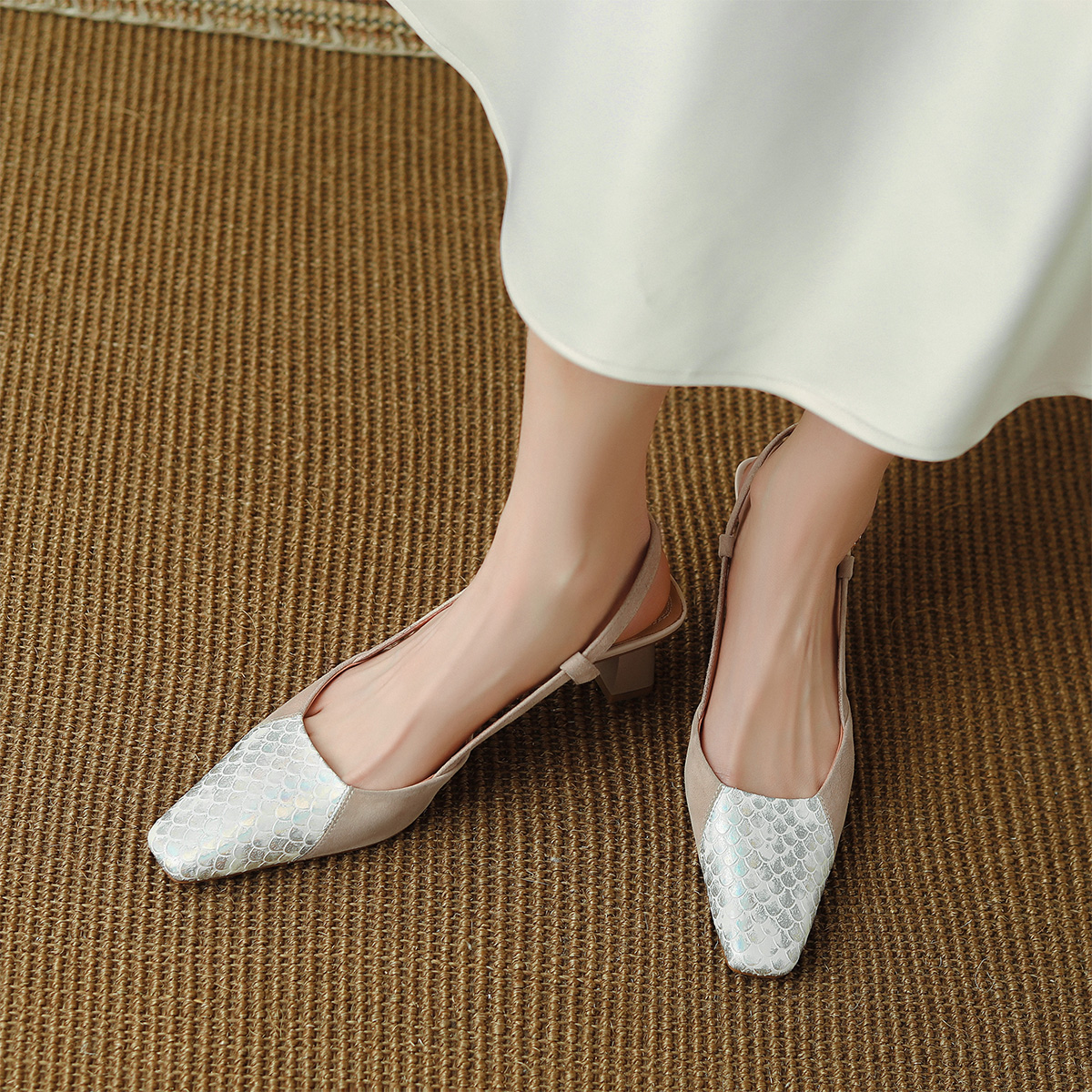 (W) Luiza Barcelos High Heels 'Beige Fashion' 圖 5