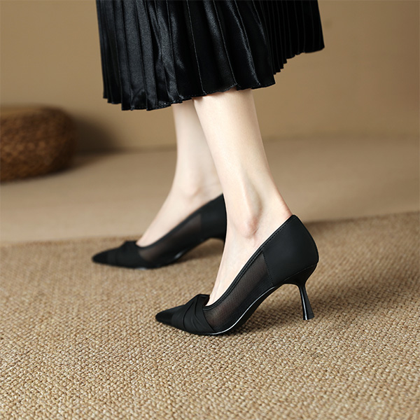 (W) Luiza Barcelos High Heels 'Black Pointed Toe' 圖 3