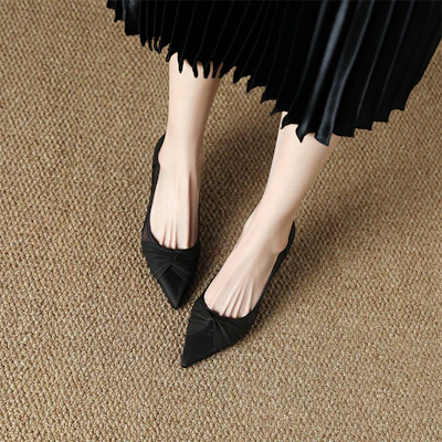 (W) Luiza Barcelos Tacones Altos 'Negro Punta Fina' XWP1SK0609 Sizing (W) Luiza Barcelos Tacones Altos 'Negro Punta Fina' XWP1SK0609