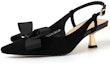 Buy (W) Luiza Barcelos Kasut Tumit Tinggi 'Black Velvet Bow Buckle' XWP1SK0486