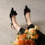 Details for (W) Luiza Barcelos Kasut Tumit Tinggi 'Black Velvet Bow Buckle' XWP1SK0486