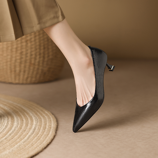 Shop (W) Luiza Barcelos 深蓝纹理高跟鞋 X901911