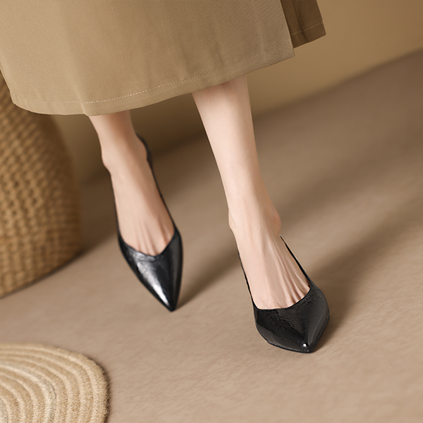 Purchase (W) Luiza Barcelos 深蓝纹理高跟鞋 X901911