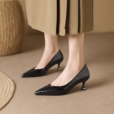 (W) Luiza Barcelos Sepatu Hak Tinggi 'Tekstur Biru Tua' X901911 Details for (W) Luiza Barcelos Sepatu Hak Tinggi 'Tekstur Biru Tua' X901911