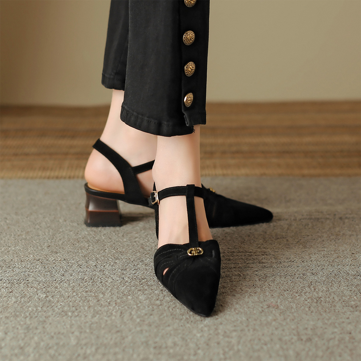 (W) Luiza Barcelos High Heels 'Elegant Pointed Black' 圖 3