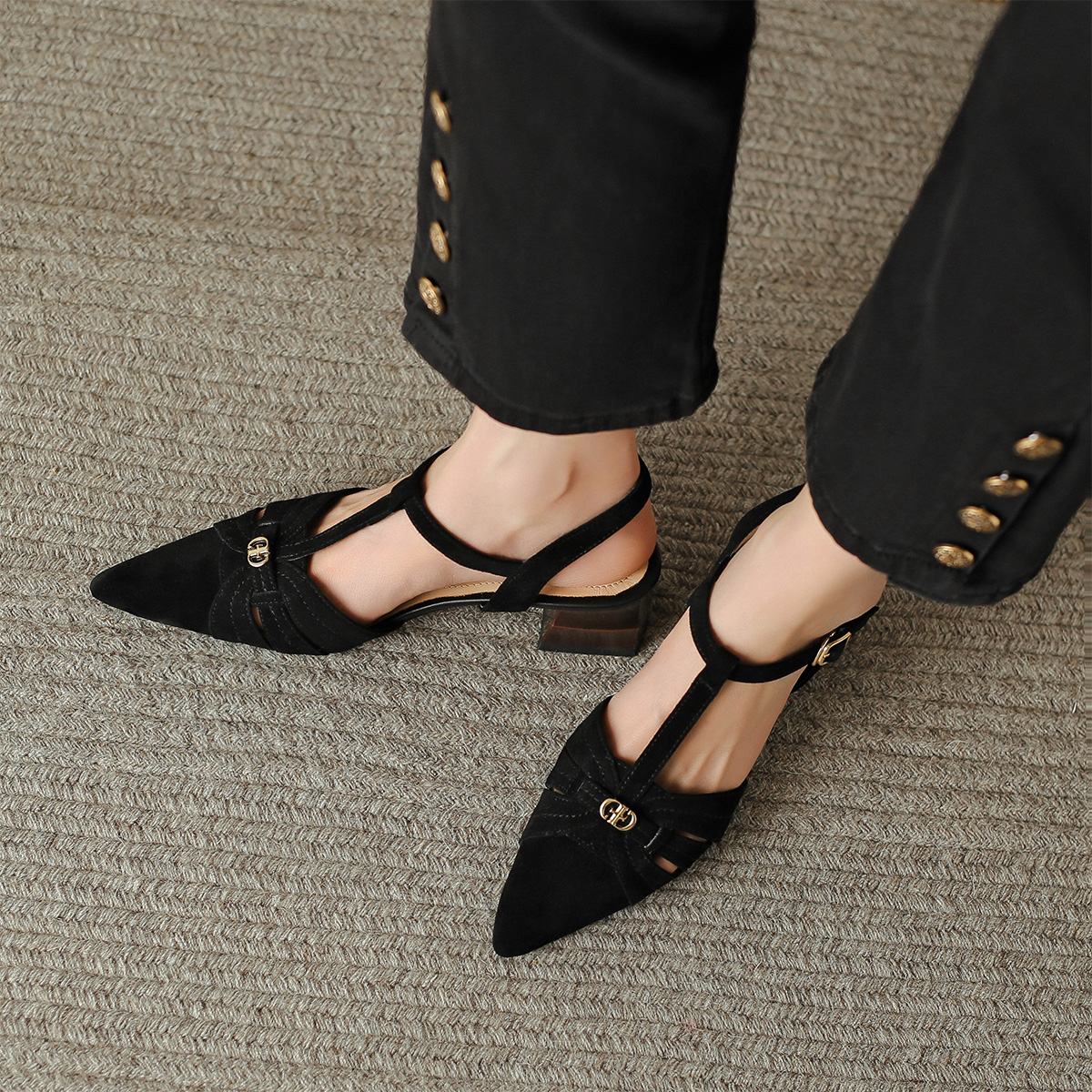 (W) Luiza Barcelos High Heels 'Elegant Pointed Black' 圖 5