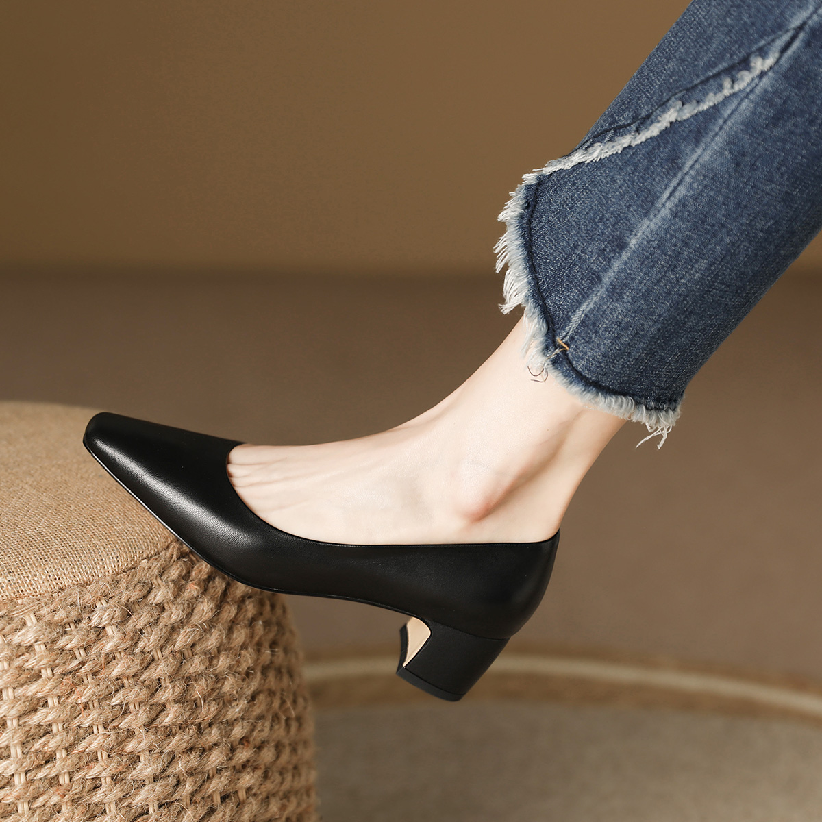 (W) Luiza Barcelos High Heels 'Simplified Pointed Toe Black' 圖 6