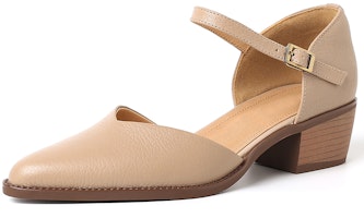 (Women) Luiza Barcelos Kitten Heel 'Apricot' XWP1SK0475 (Women) Luiza Barcelos Kitten Heel 'Apricot' XWP1SK0475