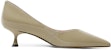 (W) Luiza Barcelos Kitten Heel 'Hujung Runcing Khaki' X901016
