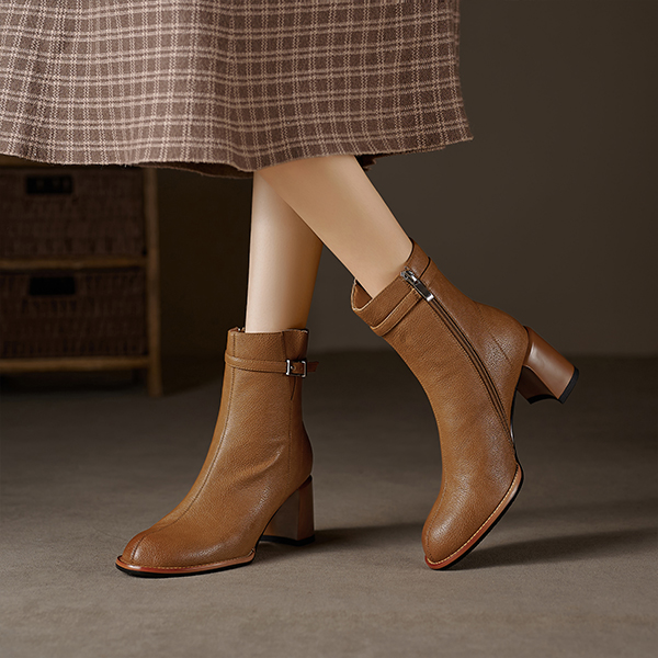 Purchase (W) Luiza Barcelos 棕色皮革过膝长靴 X902012