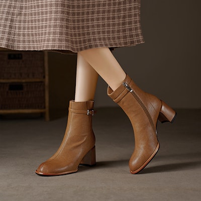 (Women) Luiza Barcelos Knee High Boots 'Brown Leather' X902012 Purchase (Women) Luiza Barcelos Knee High Boots 'Brown Leather' X902012