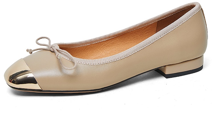 (Women) Luiza Barcelos Leather 'Apricot Bow Patchwork' XWP1SK0169 Buy (Women) Luiza Barcelos Leather 'Apricot Bow Patchwork' XWP1SK0169