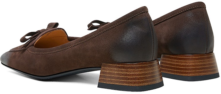 (W) Luiza Barcelos皮革蝴蝶结粗跟鞋‘复古棕’ X901140 Purchase (W) Luiza Barcelos皮革蝴蝶结粗跟鞋‘复古棕’ X901140