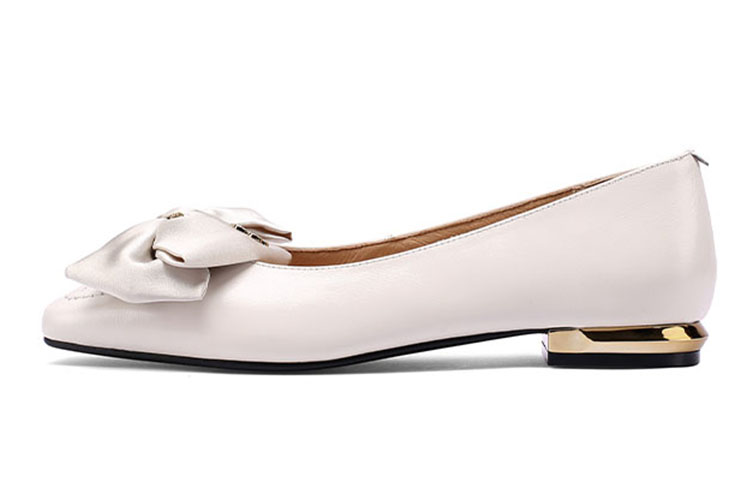 (Women) Luiza Barcelos Leather Bow Metal Detail Sneakers 'Black' X900799