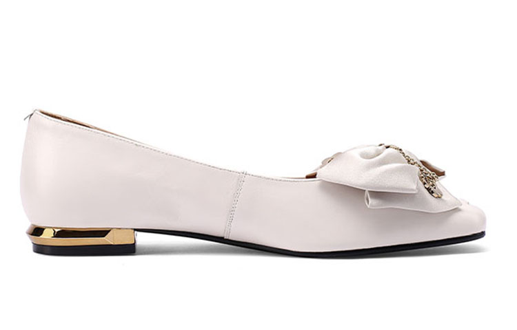 Order (W) Luiza Barcelos 黑色皮革金属蝴蝶结运动鞋 X900799