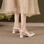 Shop (W) Luiza Barcelos Heels Chunky Ivory Detail Gesper Kulit. XWP1SK0575
