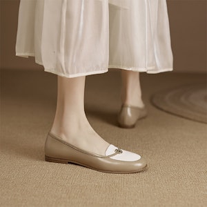 (W) Luiza Barcelos Casual de Cuero 'Beige' XWP1SK0171 Order (W) Luiza Barcelos Casual de Cuero 'Beige' XWP1SK0171