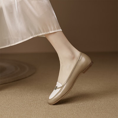 (Women) Luiza Barcelos Leather Casual 'Beige' XWP1SK0171 Shop (Women) Luiza Barcelos Leather Casual 'Beige' XWP1SK0171
