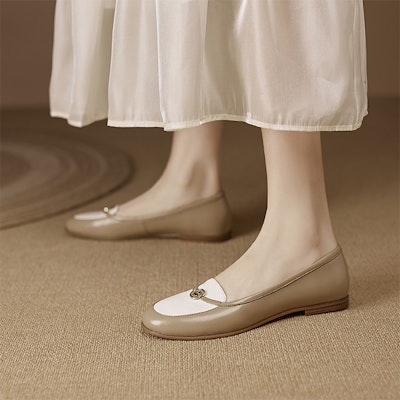 (W) Luiza Barcelos Kulit Kasual 'Beige' XWP1SK0171 Details for (W) Luiza Barcelos Kulit Kasual 'Beige' XWP1SK0171