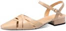Sizing (W) Luiza Barcelos Kasut Rata Kulit 'Reka Hollow-Out Pointed Ringkas' XWP1SK0656
