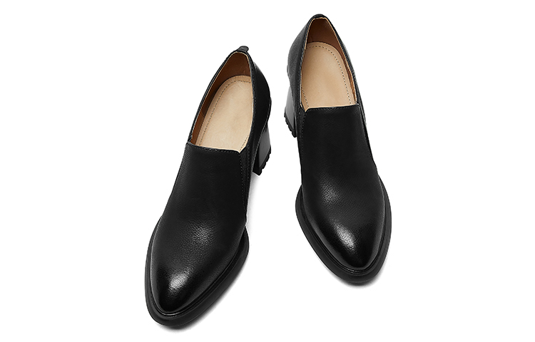 Purchase (W) Luiza Barcelos 简约风格6.5厘米牛皮粗跟高跟鞋 X900946