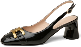 (Women) Luiza Barcelos Leather High-Heel 5.5cm 'Metal Buckle' XWP1SK0535 (Women) Luiza Barcelos Leather High-Heel 5.5cm 'Metal Buckle' XWP1SK0535