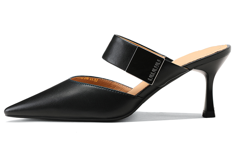 (W) Luiza Barcelos Leather High Heels 'Elegant Pointed Stiletto'