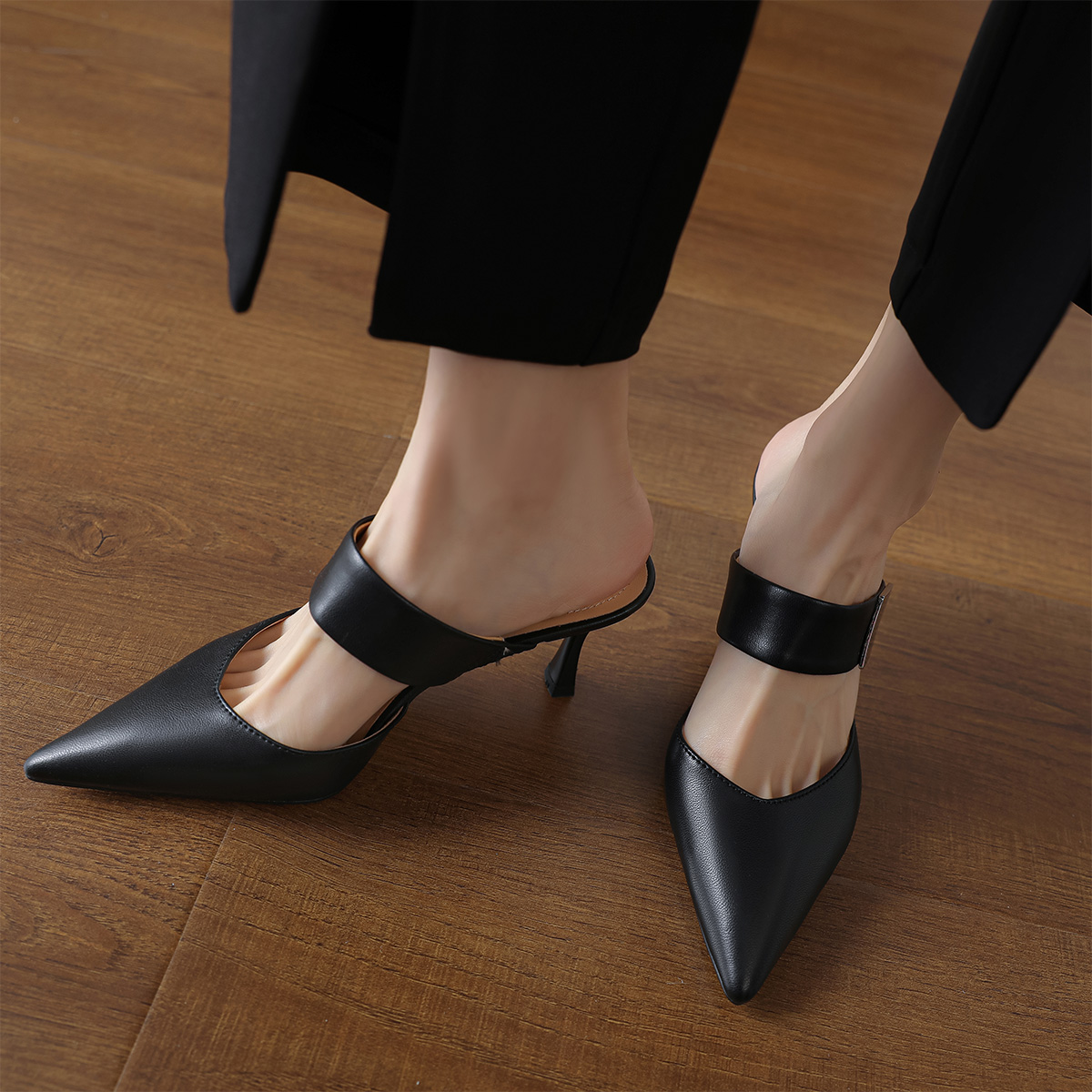 (W) Luiza Barcelos Leather High Heels 'Elegant Pointed Stiletto' 圖 5