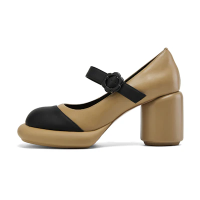 (W) Luiza Barcelos Leather Platform 'Chunky Heel'