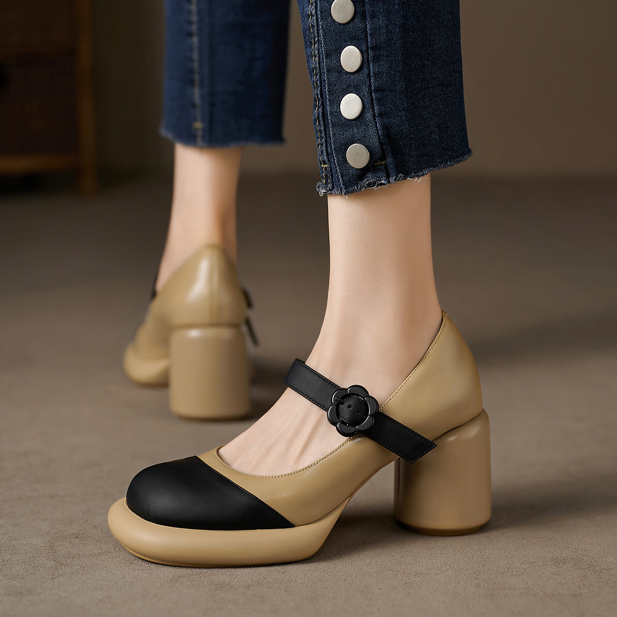Order (Women) Luiza Barcelos Leather Platform 'Chunky Heel' X901951