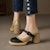 (W) Luiza Barcelos 'Tumit Chunky' Kulit Platform X901951