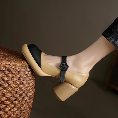 (Women) Luiza Barcelos Leather Platform 'Chunky Heel' X901951 Shop (Women) Luiza Barcelos Leather Platform 'Chunky Heel' X901951