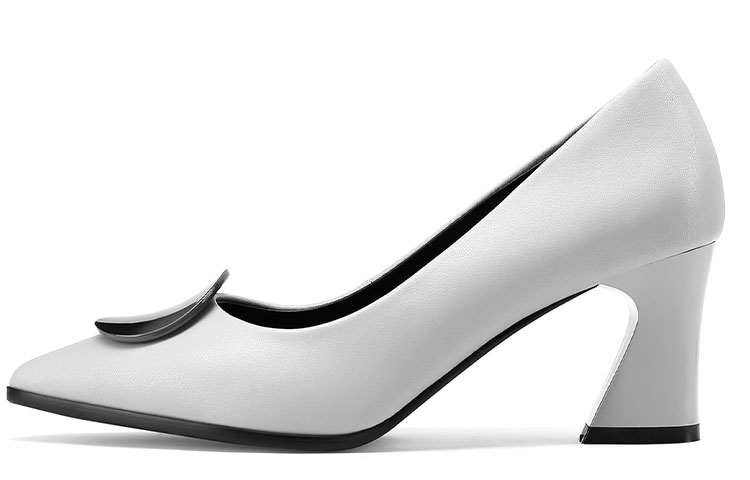 Buy Luiza Barcelos 羊皮個性尖頭搭扣高跟鞋 6.5公分 女款