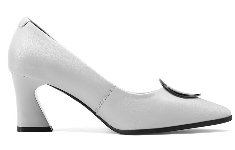 Order Luiza Barcelos 羊皮個性尖頭搭扣高跟鞋 6.5公分 女款