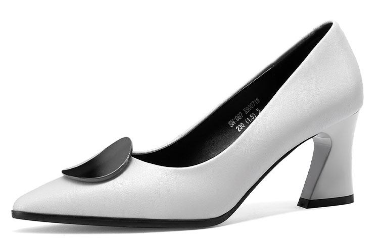 Lookbook Luiza Barcelos 羊皮個性尖頭搭扣高跟鞋 6.5公分 女款