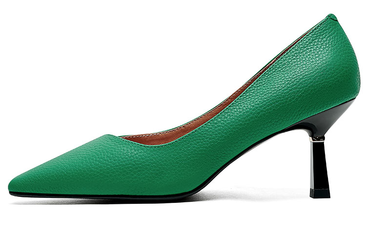 Buy (W) 루이자 바르셀로스 가죽 뾰족 구두 7cm (그린) X901022