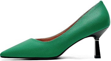 (Women) Luiza Barcelos Leather Pointed Toe High Heels 7cm 'Green' X901022 (Women) Luiza Barcelos Leather Pointed Toe High Heels 7cm 'Green' X901022