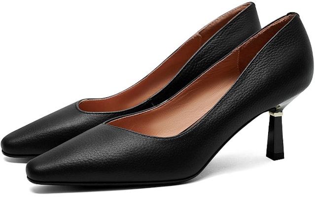 (W) Luiza Barcelos Tumit Tinggi Kulit Hujung Runcing 7cm 'Hijau' X901022 3