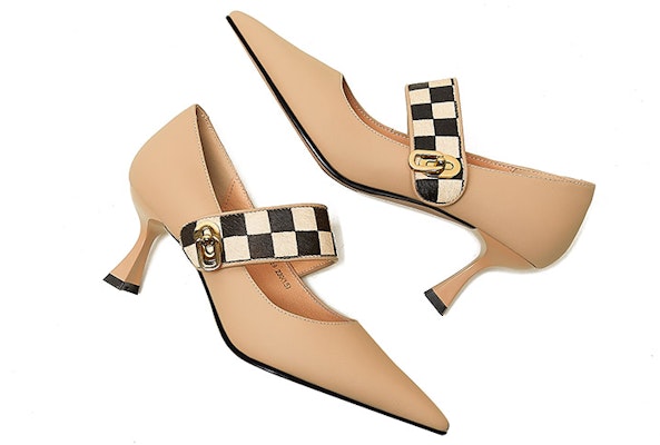 (Women) Luiza Barcelos Leather Pointed Toe High Heels 'Apricot' X900969 Lookbook (Women) Luiza Barcelos Leather Pointed Toe High Heels 'Apricot' X900969
