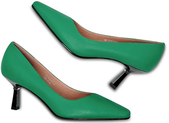 (W) Luiza Barcelos Tumit Tinggi Kulit Hujung Runcing 7cm 'Hijau' X901022 Shop (W) Luiza Barcelos Tumit Tinggi Kulit Hujung Runcing 7cm 'Hijau' X901022