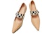 (Women) Luiza Barcelos Leather Pointed Toe High Heels 'Apricot' X900969