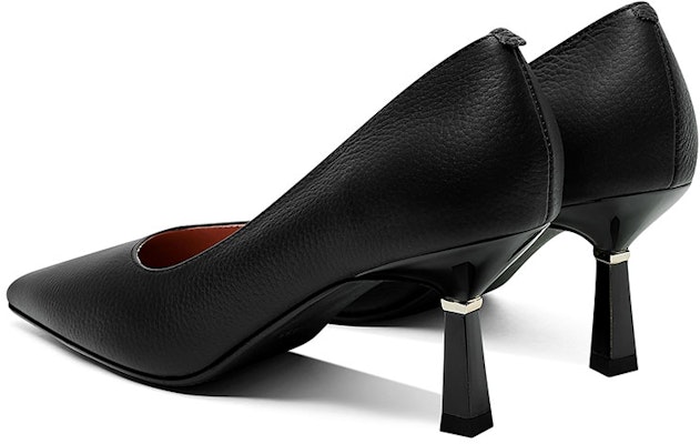 (W) Luiza Barcelos Tumit Tinggi Kulit Hujung Runcing 7cm 'Hijau' X901022 2