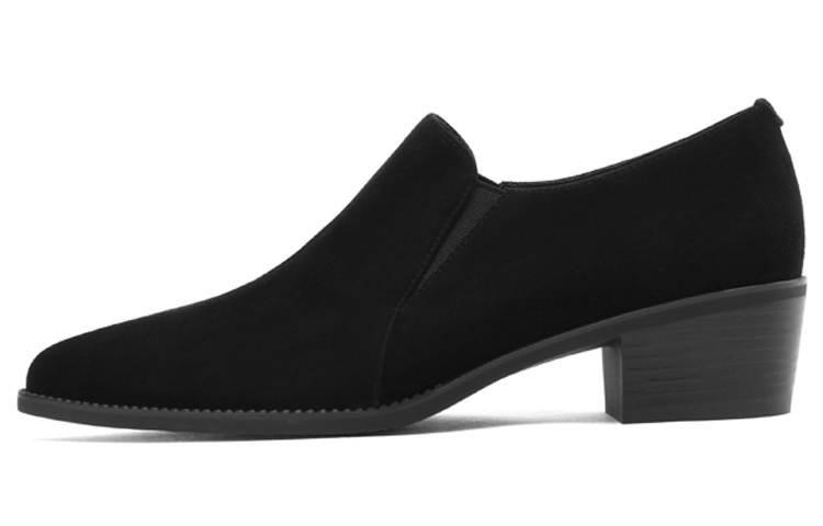 (Women) Luiza Barcelos Leather Pump 'Simple Fashion Chunky Heel' X901895