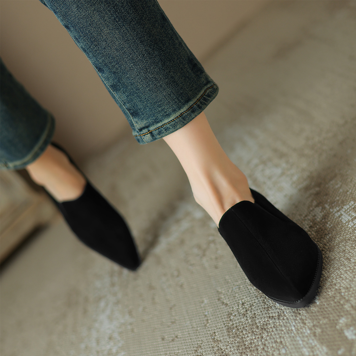 Shop (Women) Luiza Barcelos Leather Pump 'Simple Fashion Chunky Heel' X901895