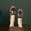 Purchase (W) Luiza Barcelos Kasut Tumit Kulit 4cm 'Coklat' 'Tweed Fesyen Tumit Tebal' X900636