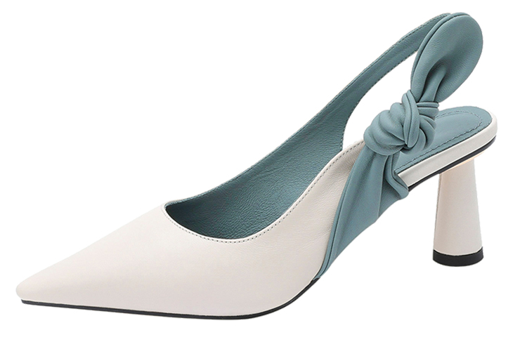 (Women) Luiza Barcelos Leather Pumps with Bow 'Pointed Toe' B901333