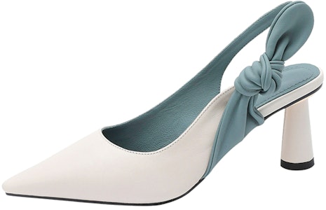 (W) Luiza Barcelos Sepatu Hak Kulit dengan Pita 'Ujung Lancip' B901333 Buy (W) Luiza Barcelos Sepatu Hak Kulit dengan Pita 'Ujung Lancip' B901333