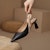 (W) Luiza Barcelos Kasut Kulit Tumit Runcing dengan Bow B901333